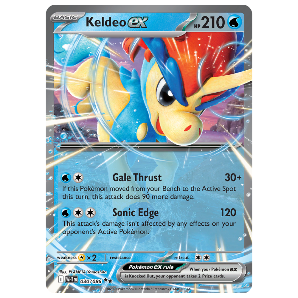 Pokemon TCG - Keldeo EX 030/086 - Double Rare NM/M [White Flare]