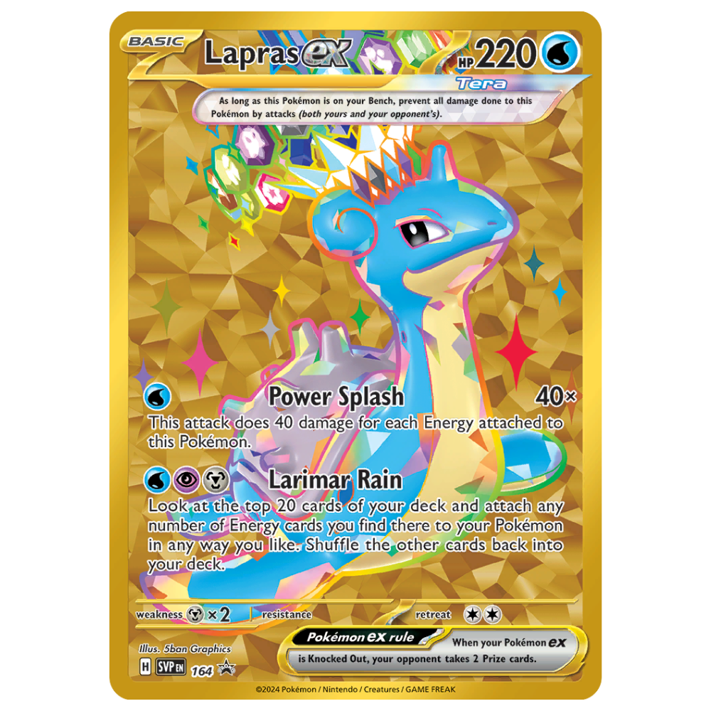 Pokemon TCG - Lapras EX SVP164 - Black Star Promo SEALED
