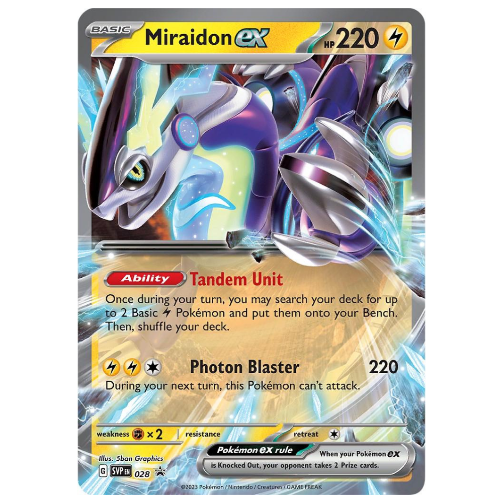 Pokemon TCG - Miraidon EX SVP028 - Black Star Promo NM/M