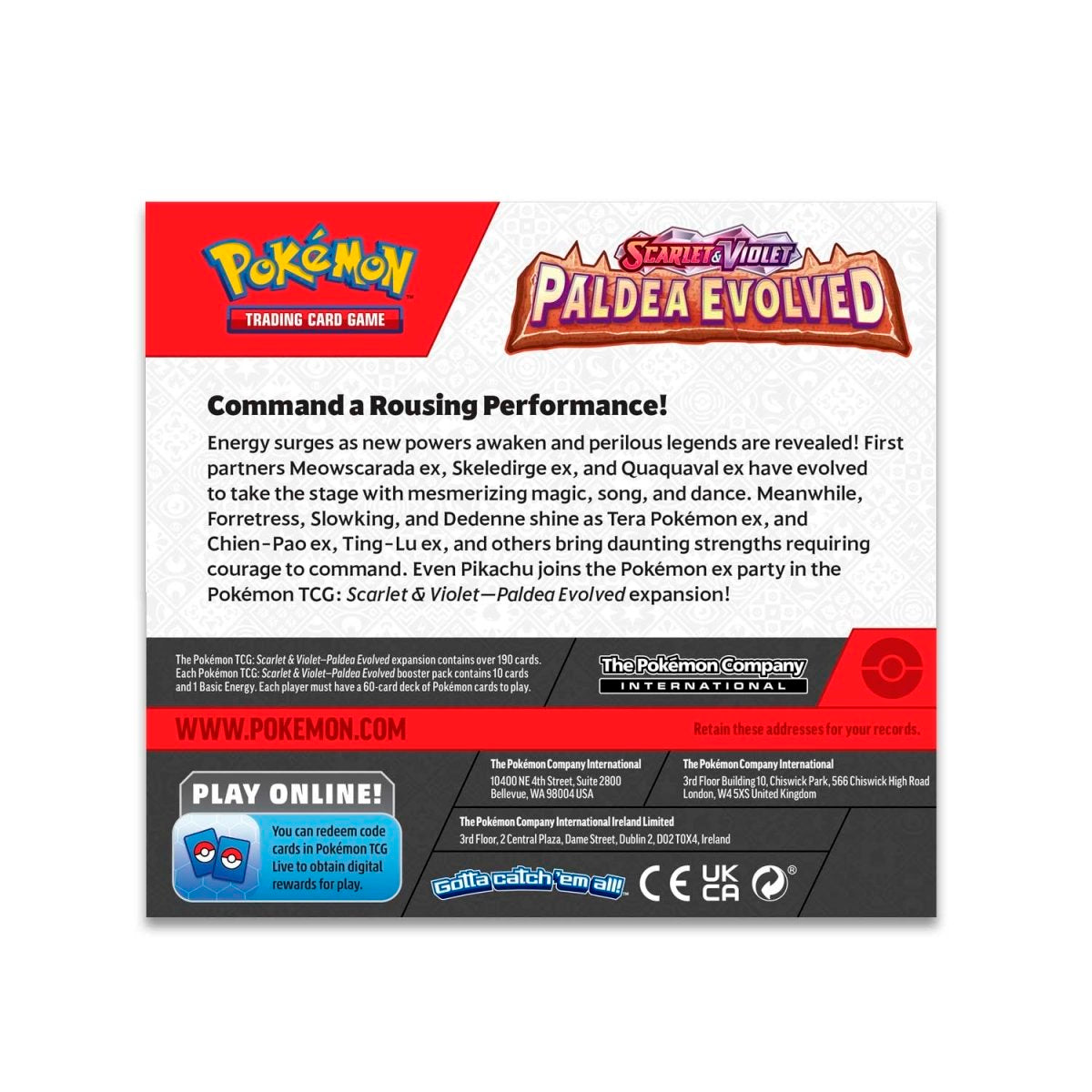 Pokemon TCG - Scarlet & Violet Paldea Evolved Booster Box