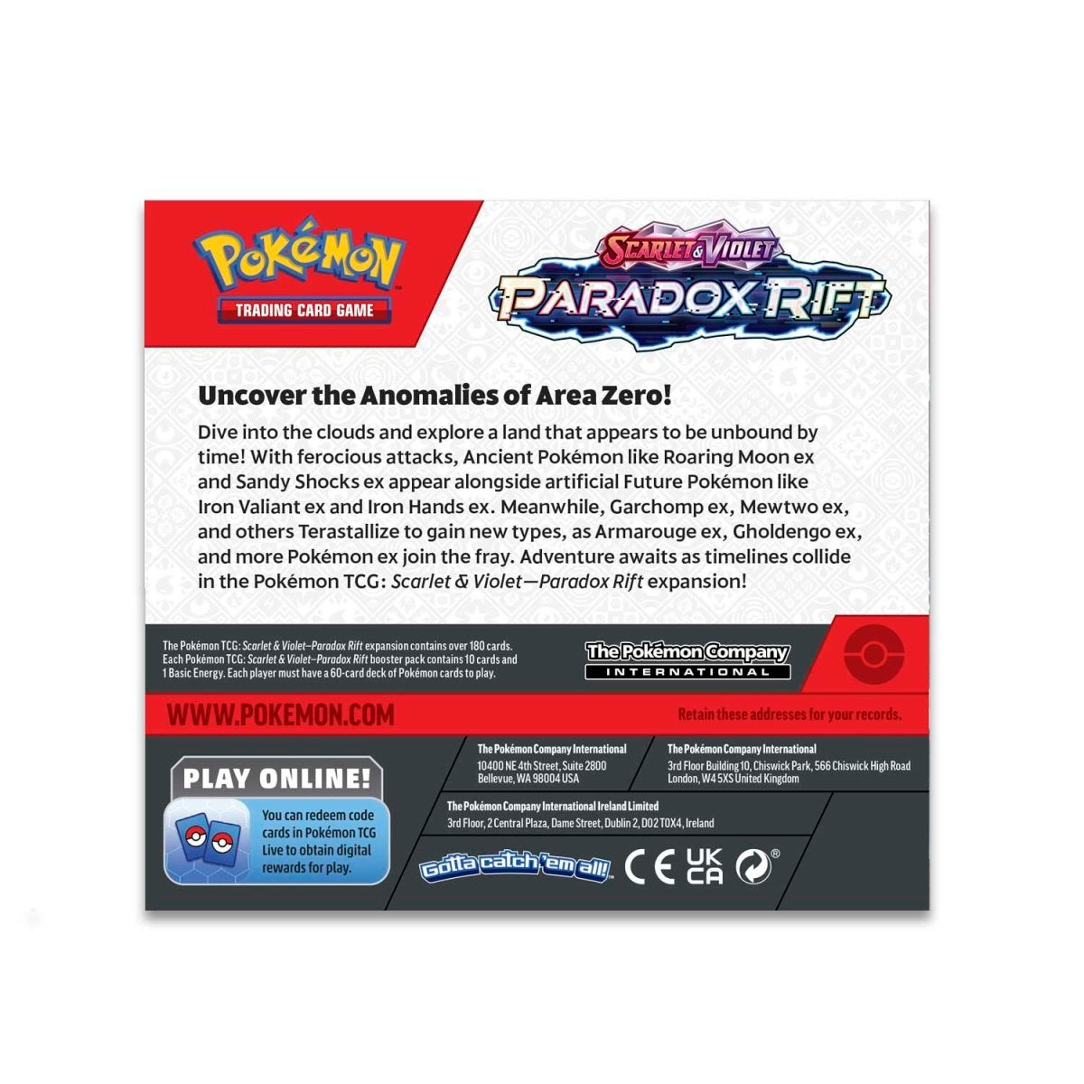 Pokemon TCG - Scarlet & Violet Paradox Rift Booster Box