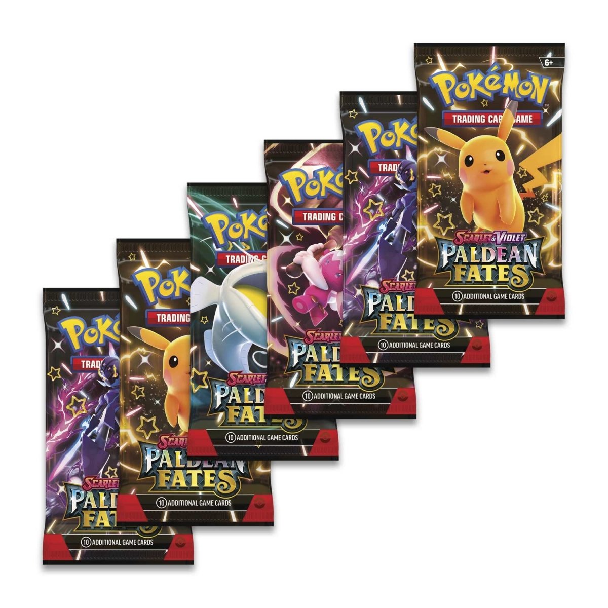 Pokemon TCG - Scarlet & Violet Paldean Fates 6pk Booster Bundle