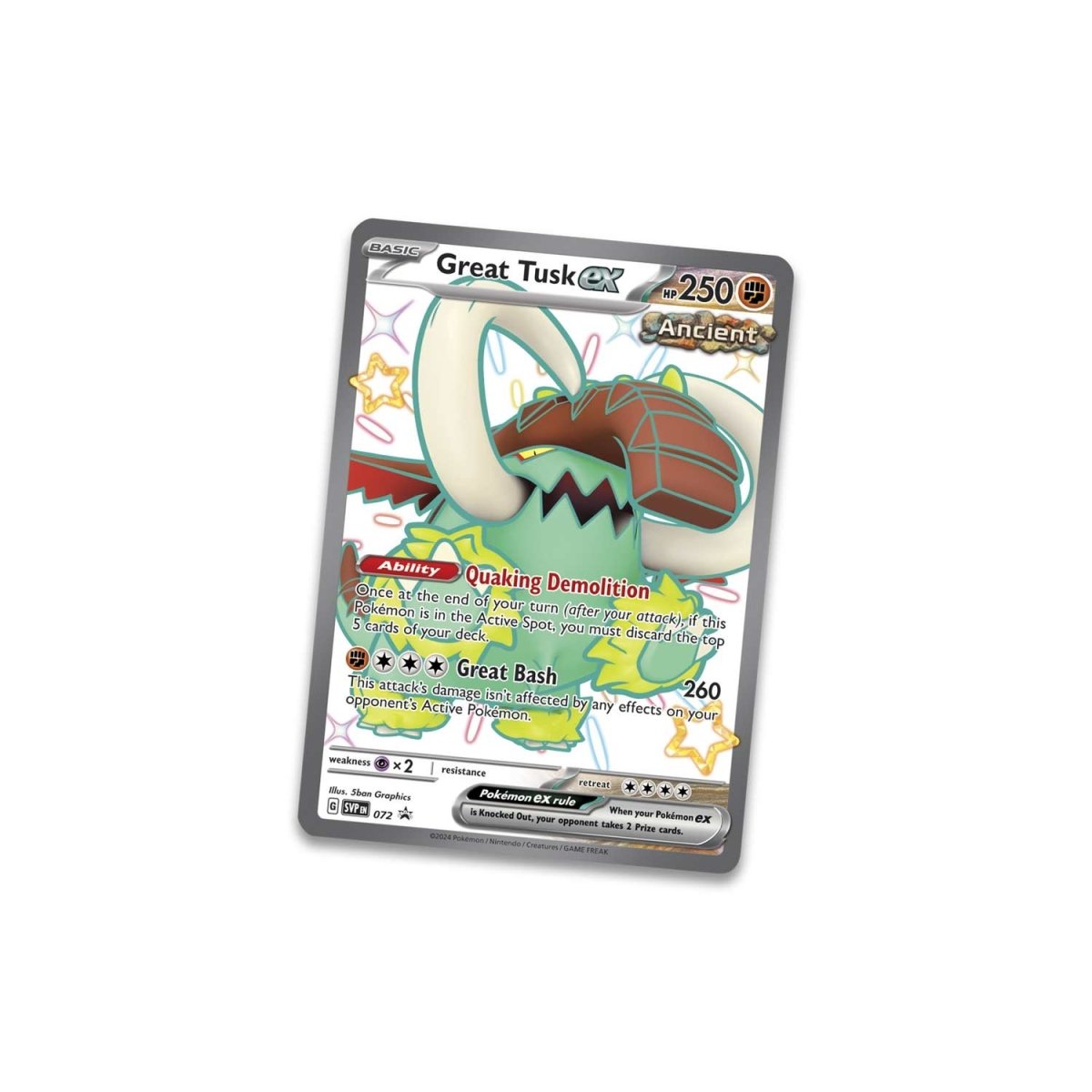 Pokemon TCG - Paldean Fates Tin (Shiny Great Tusk EX)