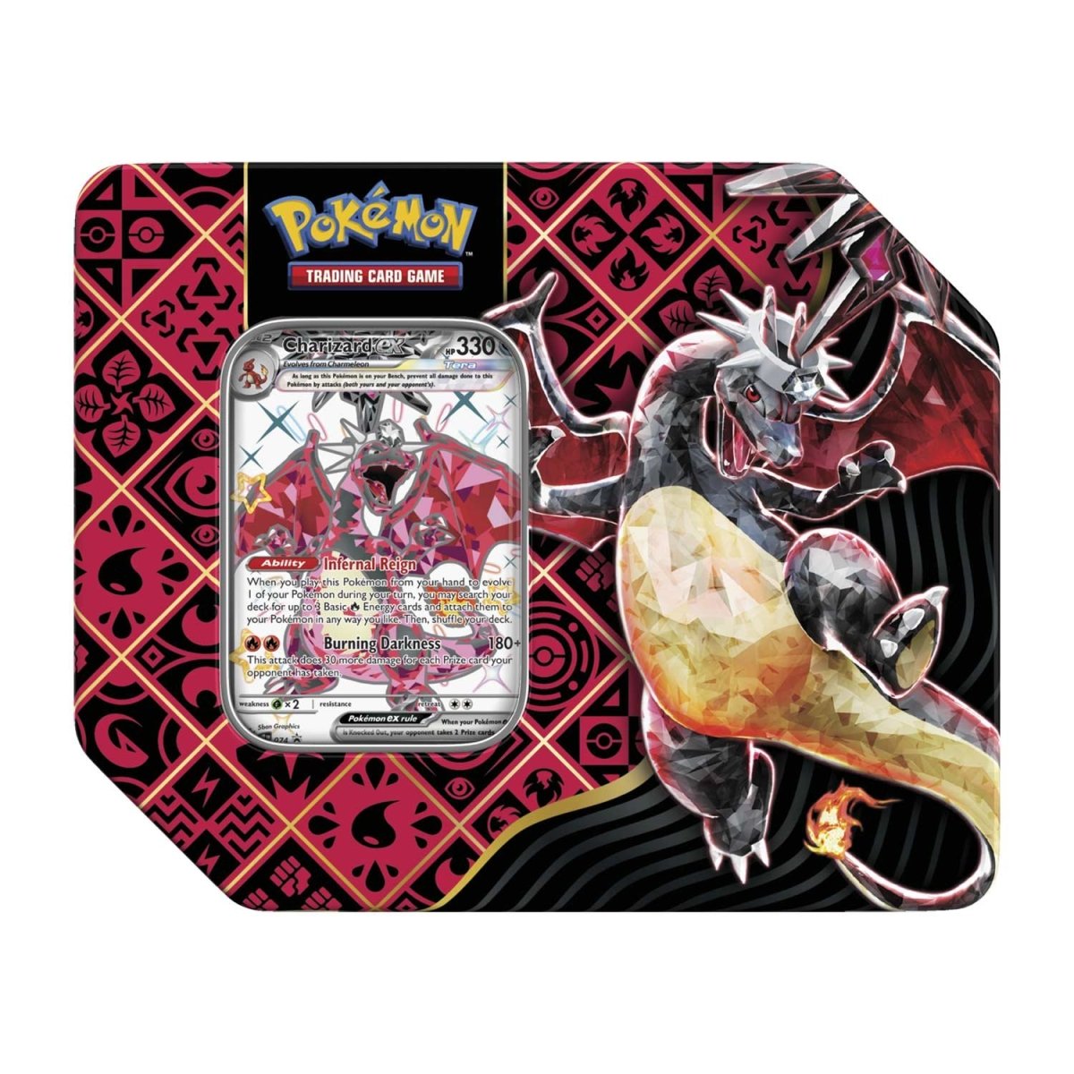 Pokemon TCG - Scarlet & Violet Paldean Fates Tin (Shiny Charizard EX)