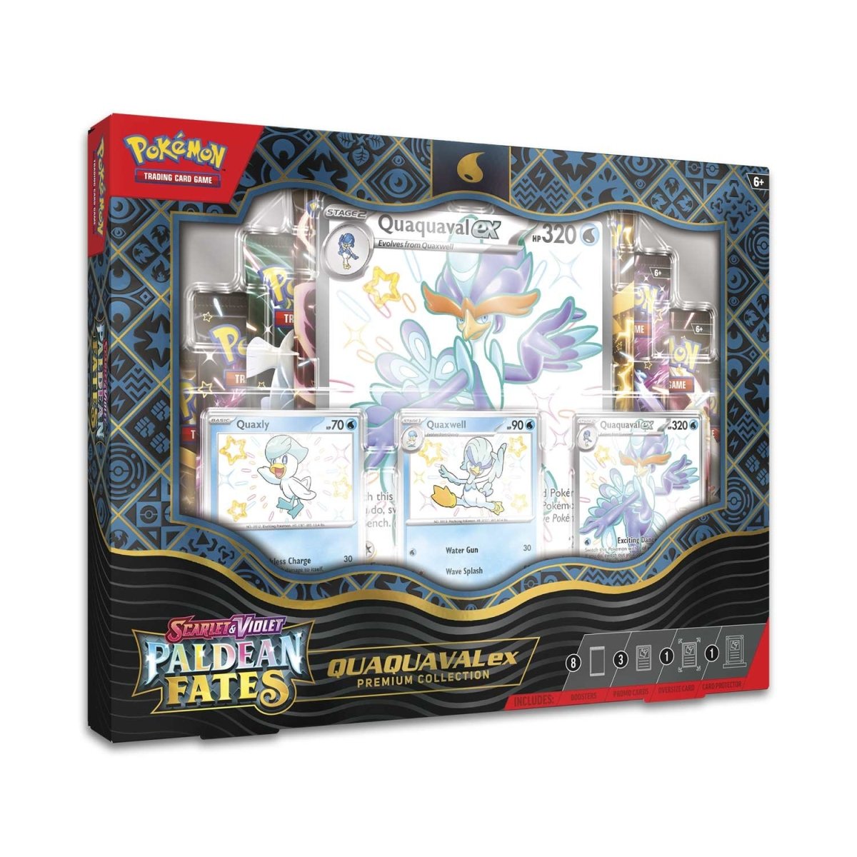 Pokemon TCG - Scarlet & Violet Paldean Fates Quaquaval EX Premium Collection