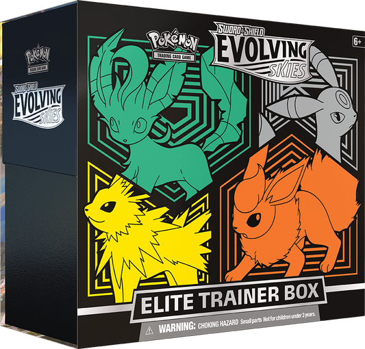 Pokemon TCG - Scarlet & Violet Evolving Skies (Flareon/Jolteon/Umbreon/Leafeon) Elite Trainer Box