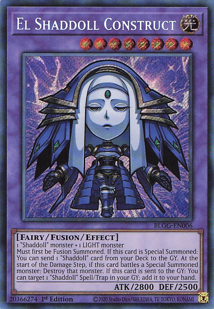 El Shaddoll Construct (CHIBI) BLGG-EN006 Secret Rare NM