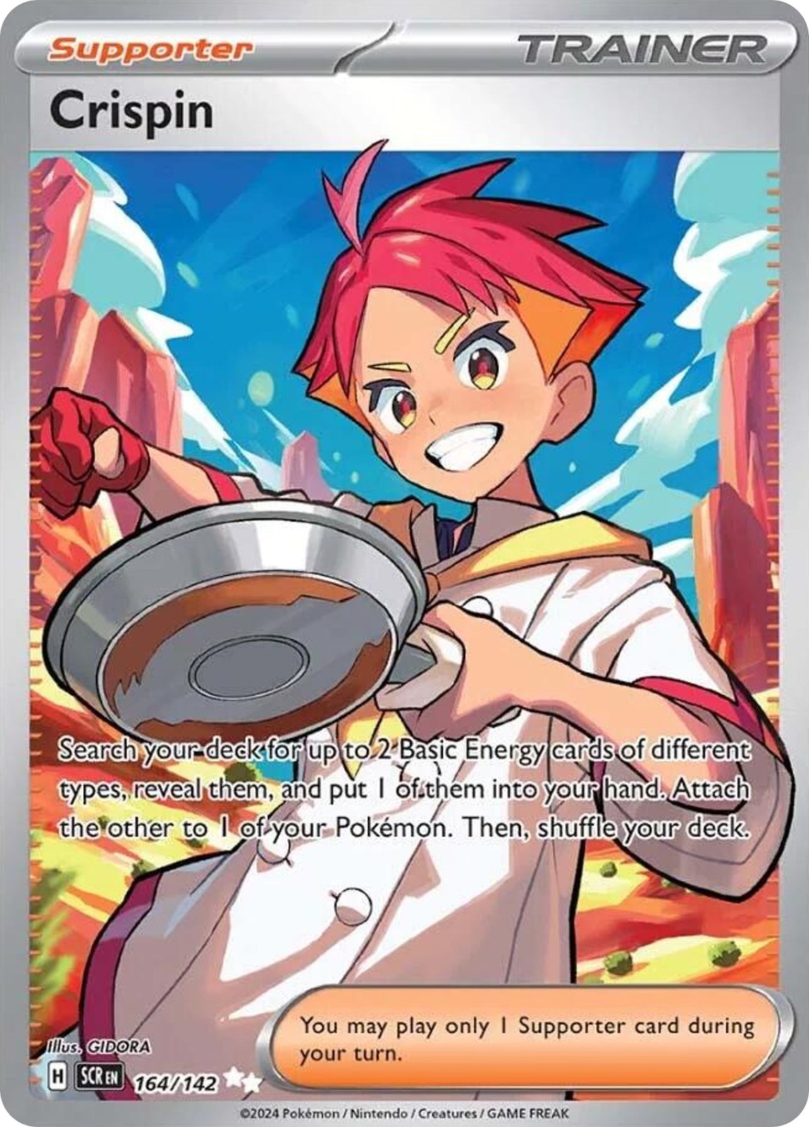 Crispin 164/142 Ultra Rare Stellar Crown Pokemon Holo NM