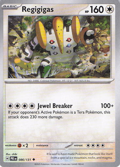 Pokemon TCG - Regigigas 086/131 Prismatic Evolutions NM