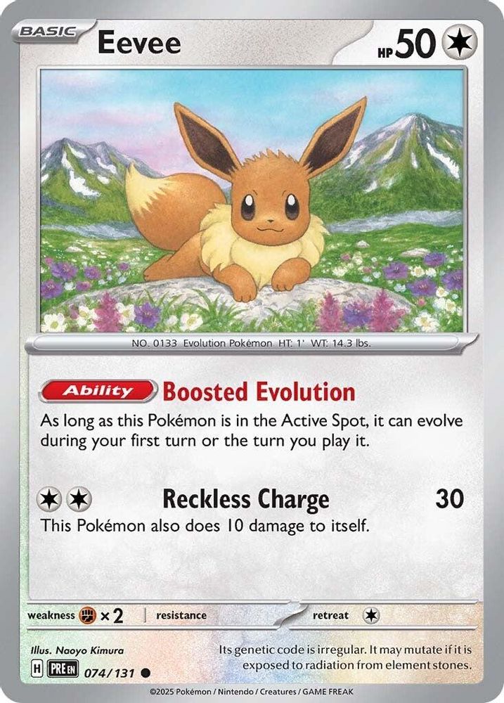 Pokemon TCG - Eevee 074/131 Prismatic Evolutions NM