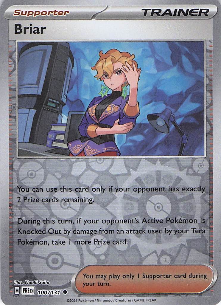 Pokemon TCG - Briar 100/131 Prismatic Evolutions Reverse Holo NM