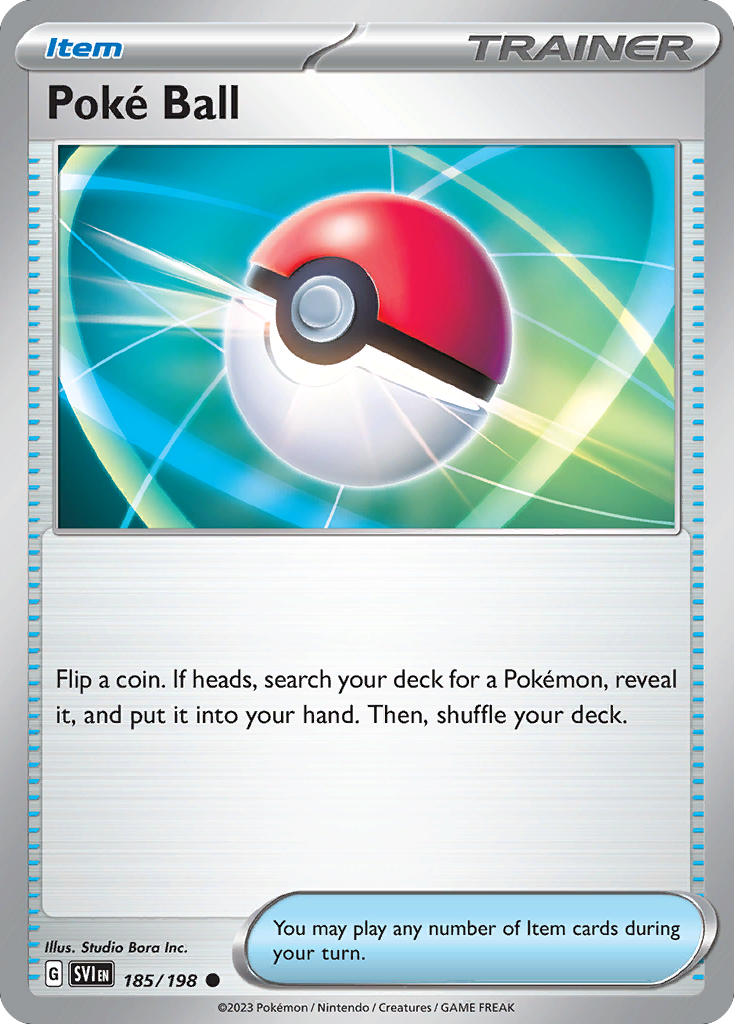 Pokemon TCG - Poke Ball 185/198 Scarlet & Violet NM