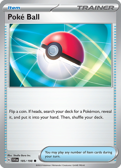 Pokemon TCG - Poke Ball 185/198 Scarlet & Violet NM