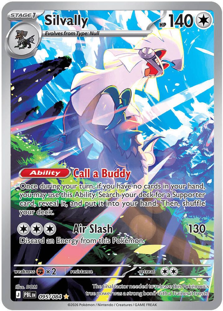 Silvally 095/084 Illustration Rare Pitch Black Pokemon Holo NM