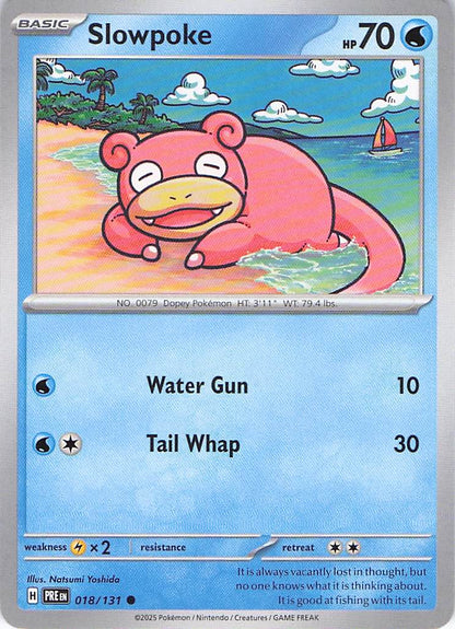 Pokemon TCG - Slowpoke 018/131 Prismatic Evolutions NM