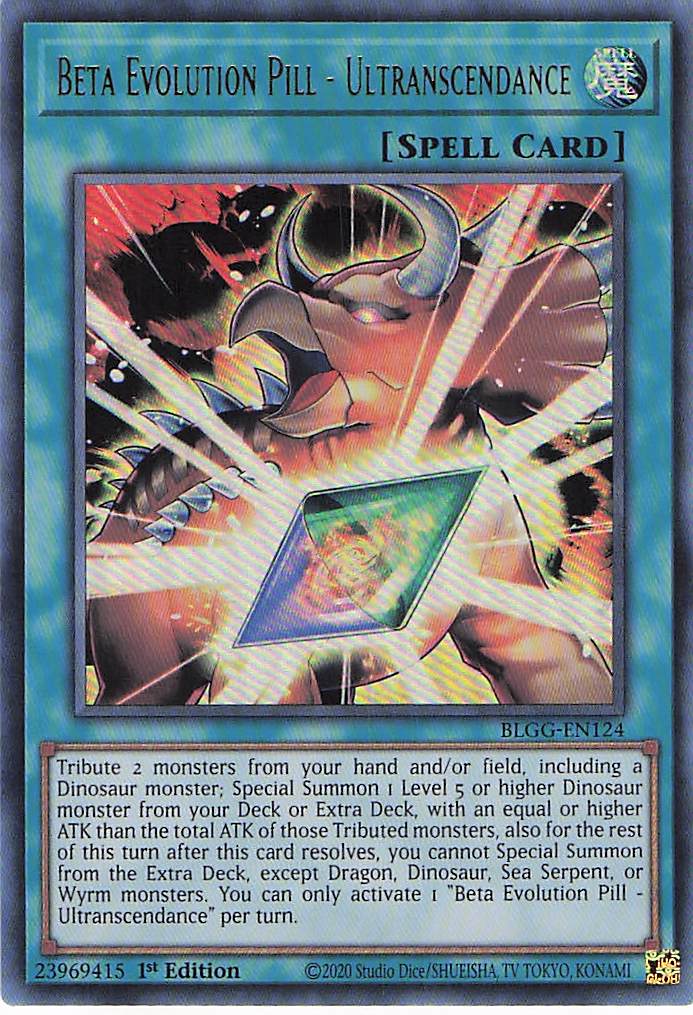 Beta Evolution Pill - Ultranscendance BLGG-EN124 Yu-Gi-Oh 1st Edition NM