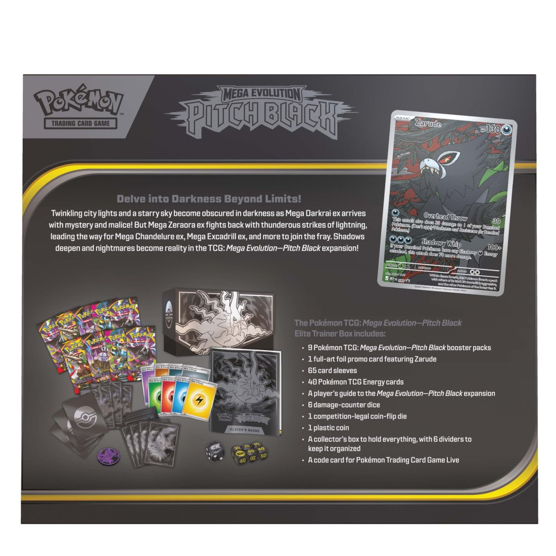 Pokémon TCG - Mega Evolution Pitch Black Elite Trainer Box (Preorder 17.07.2026)