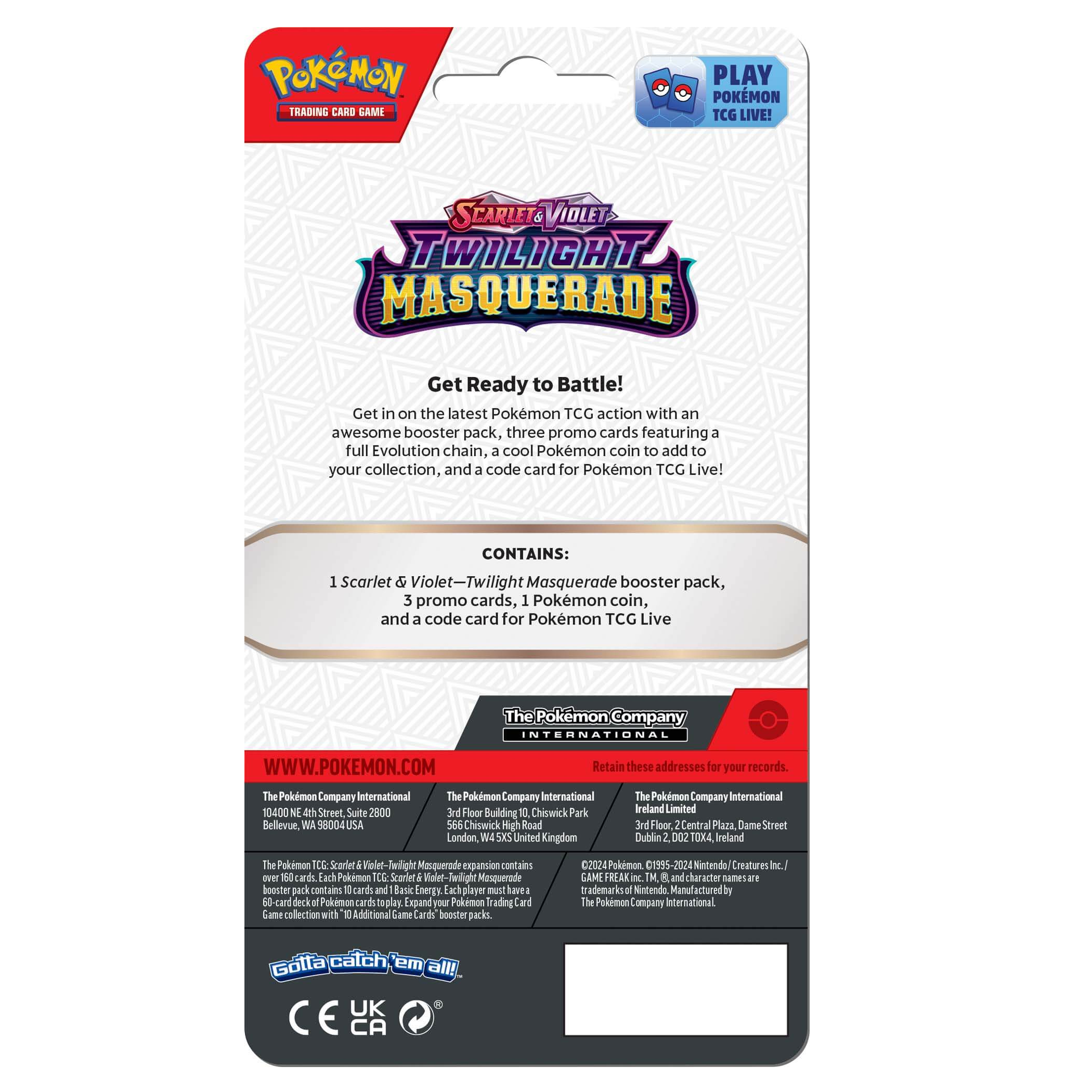 Pokemon TCG - Scarlet & Violet Twilight Masquerade Premium Checklane Blisters (Kingdra)