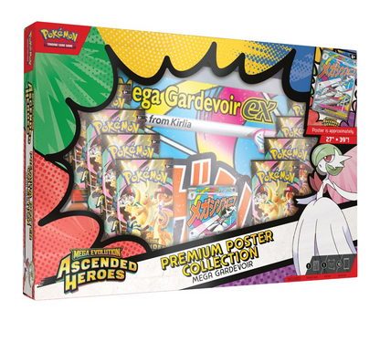 Pokemon TCG - Mega Evolution Ascended Heroes Premium Poster Collection Mega Lucario or Mega Gardevoir (Pre order 20.03.2026)