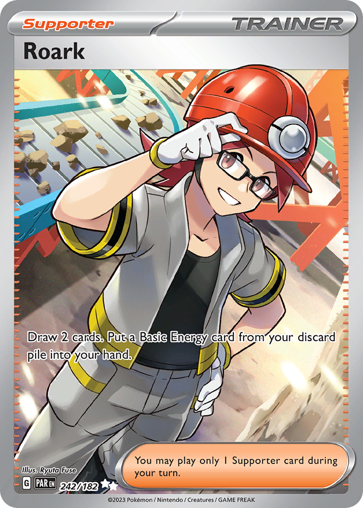 Roark 242/182 Ultra Rare Paradox Rift Pokemon Holo NM