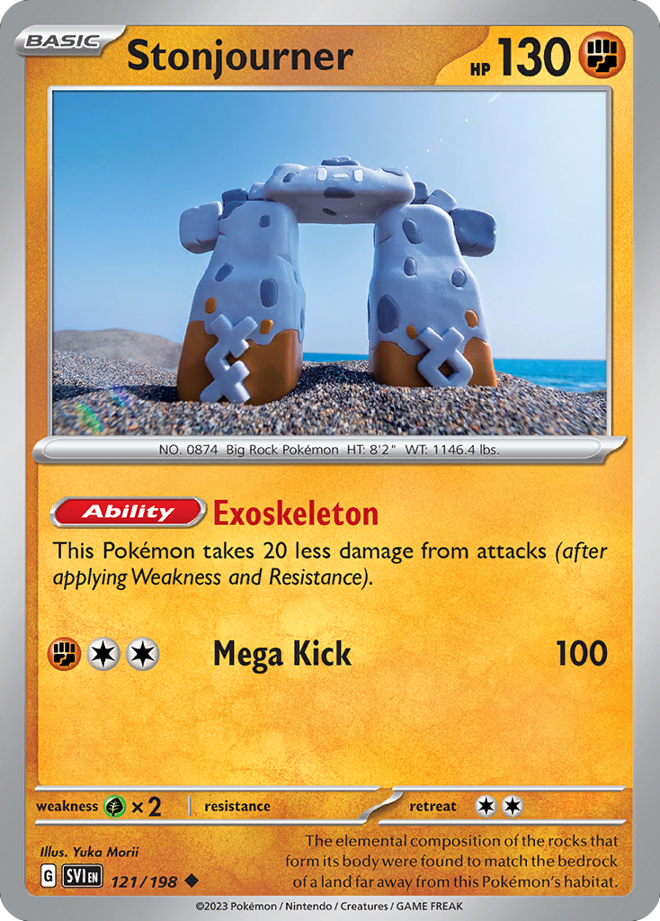 Pokemon TCG - Stonjourner 121/198 Scarlet & Violet NM