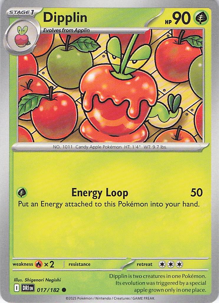 Pokemon TCG - Dipplin 017/182 Destined Rivals NM