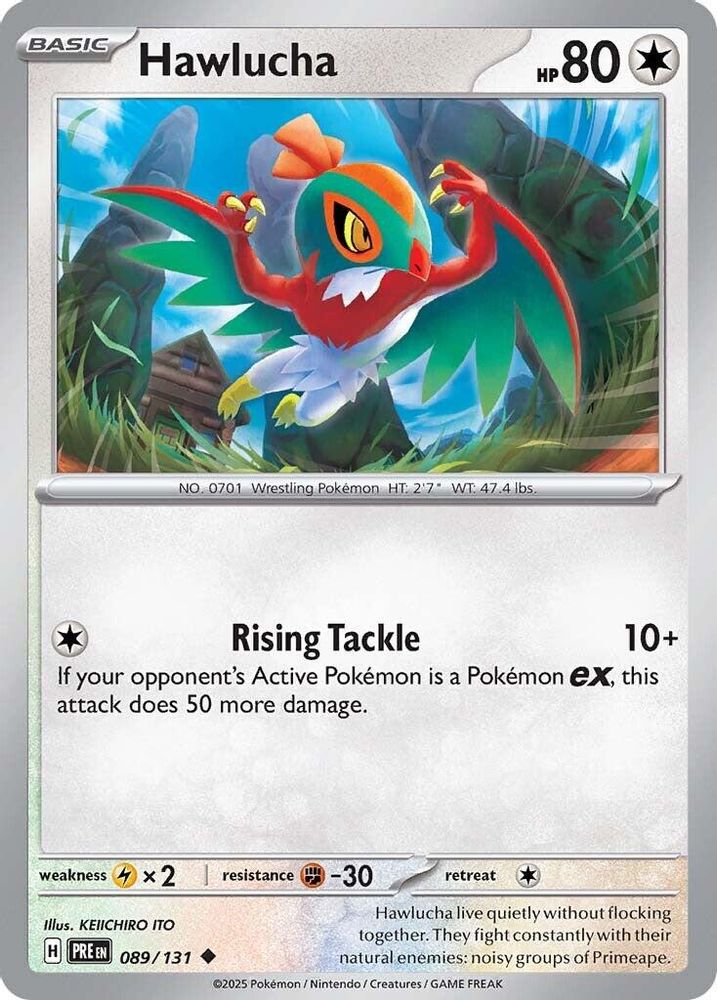 Pokemon TCG - Hawlucha 089/131 Prismatic Evolutions NM