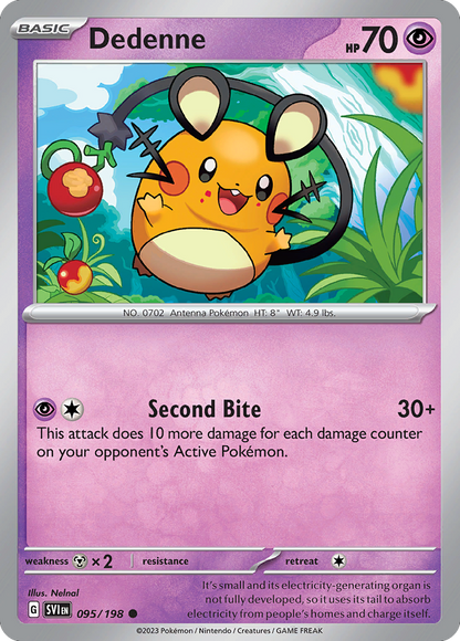 Pokemon TCG - Dedenne 095/198 Scarlet & Violet NM
