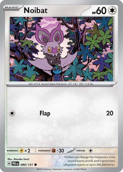 Pokemon TCG - Noibat 090/131 Prismatic Evolutions NM