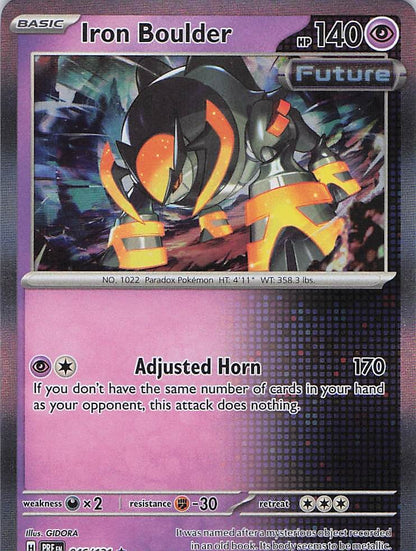 Pokemon TCG - Iron Boulder 046/131 Holo Prismatic Evolutions NM