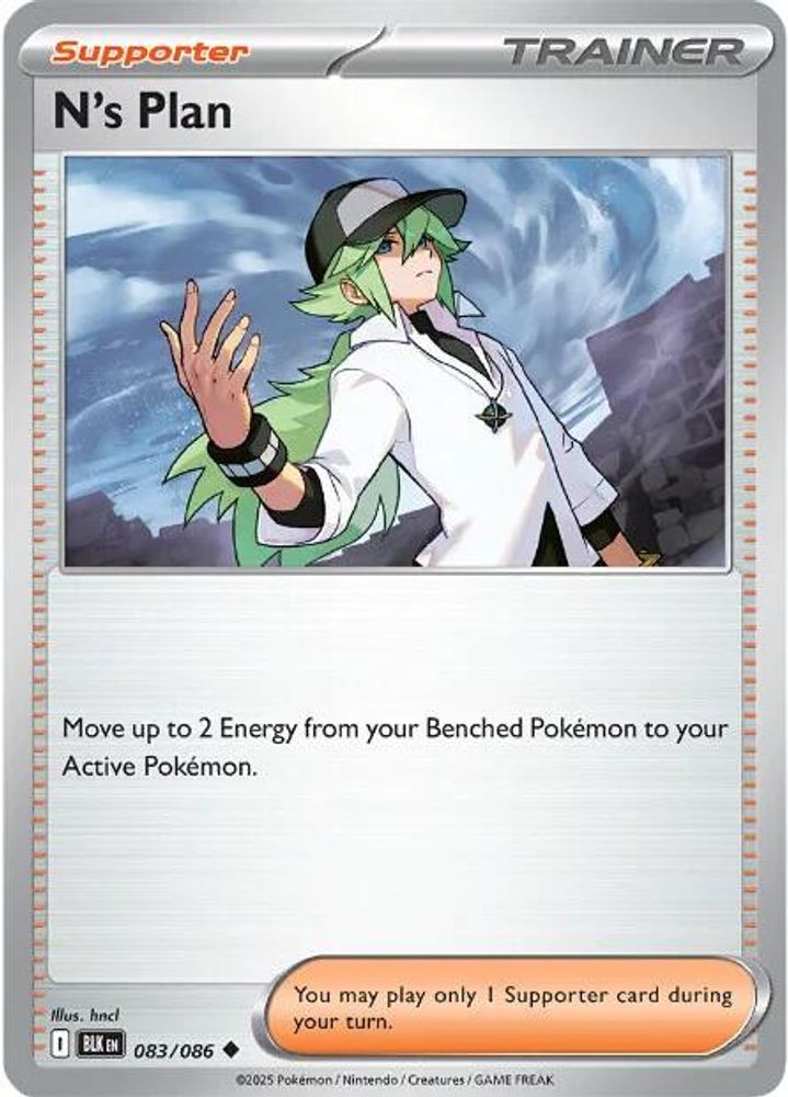 Pokemon TCG - N's Plan 083/086 Black Bolt NM