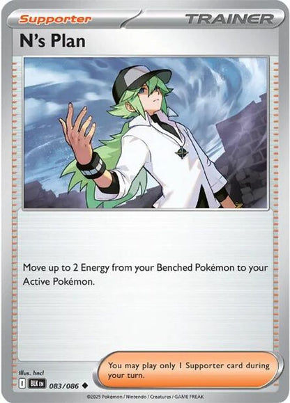 Pokemon TCG - N's Plan 083/086 Black Bolt NM