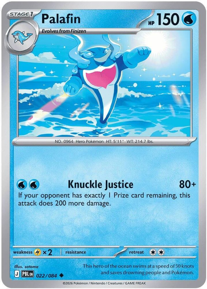 Pokemon TCG - Palafin 022/084 Pitch Black NM