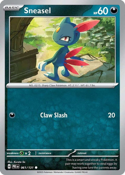 Pokemon TCG - Sneasel 061/131 Prismatic Evolutions NM