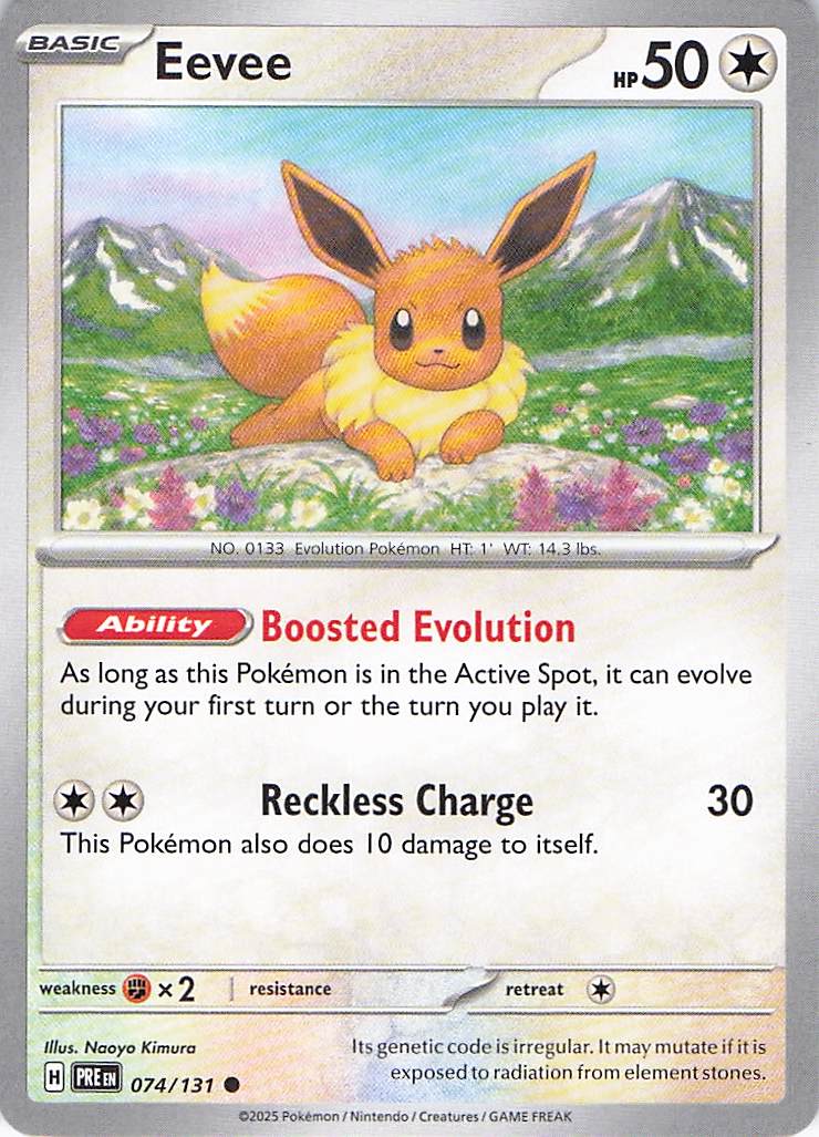 Pokemon TCG - Eevee 074/131 Prismatic Evolutions NM