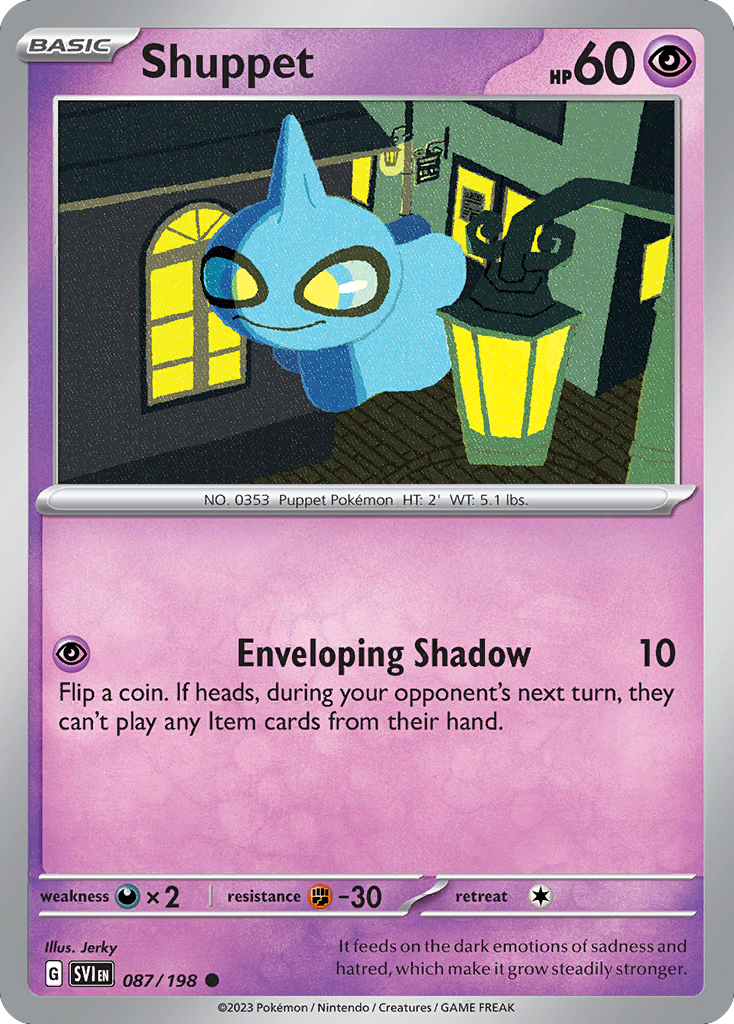 Pokemon TCG - Shuppet 087/198 Scarlet & Violet NM