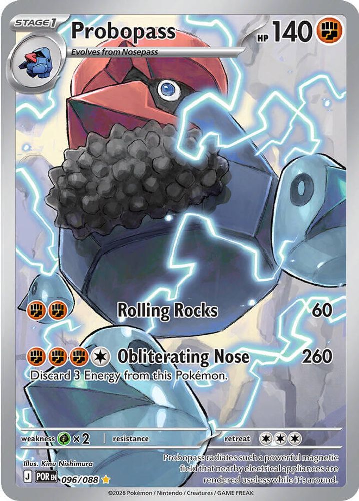 Probopass 096/088 Holo Illustration Rare Perfect Order Pokemon NM