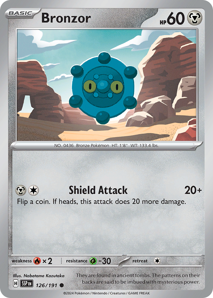 Pokemon TCG - Bronzor 126/191 Surging Sparks NM