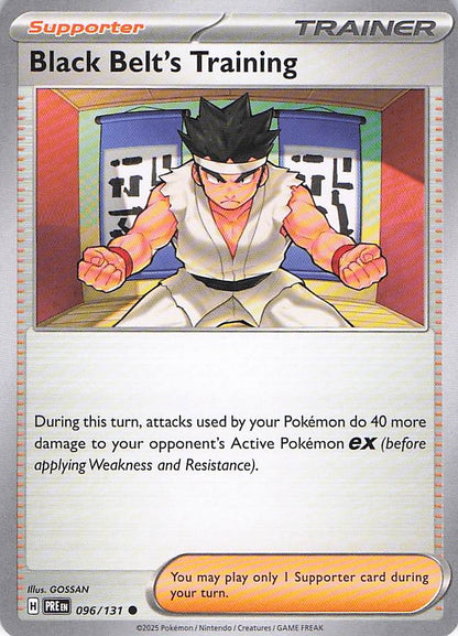 Pokemon TCG - Black Belt's Training 096/131 Prismatic Evolutions NM