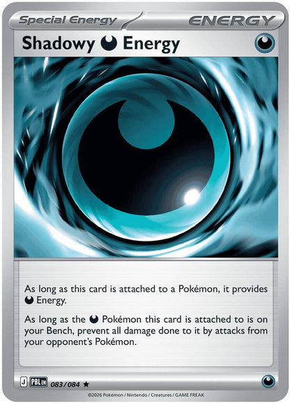 Pokemon TCG - Shadowy Darkness Energy 083/084 Holo Pitch Black NM