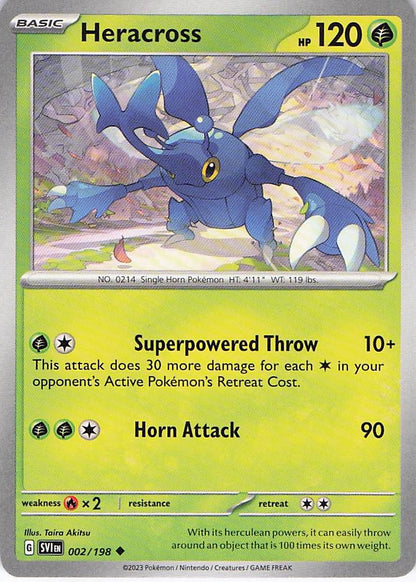 Pokemon TCG - Heracross 002/198 Scarlet & Violet NM