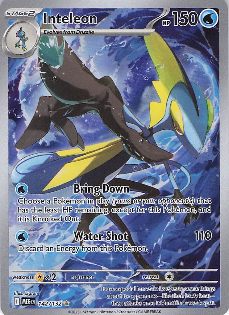 Inteleon 142/132 Mega Evolution Pokemon NM