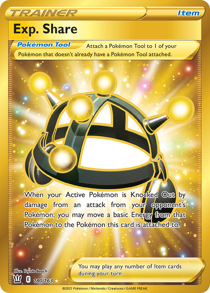 Exp. Share 180/163 Secret Rare Battle Styles Pokemon NM