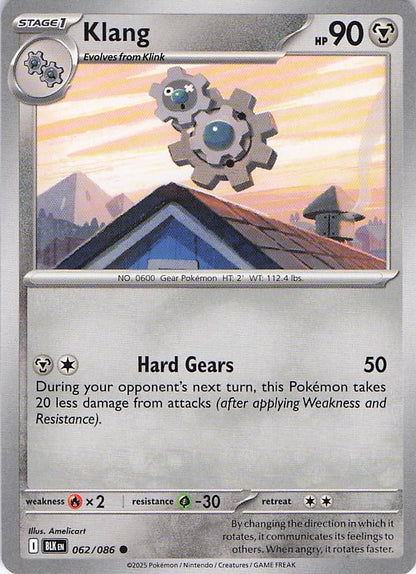 Pokemon TCG - Klang 062/086 Black Bolt NM