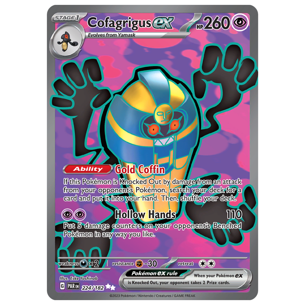 Pokemon TCG - Cofagrigus EX 224/182 - Ultra Rare NM/M [Paradox Rift]