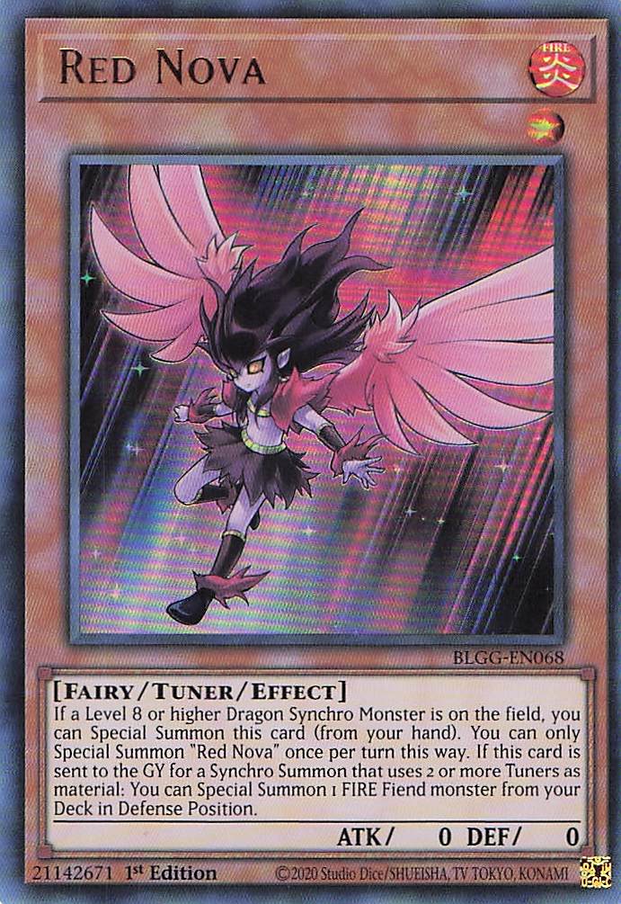 Red Nova BLGG-EN068 Yu-Gi-Oh 1st Edition NM