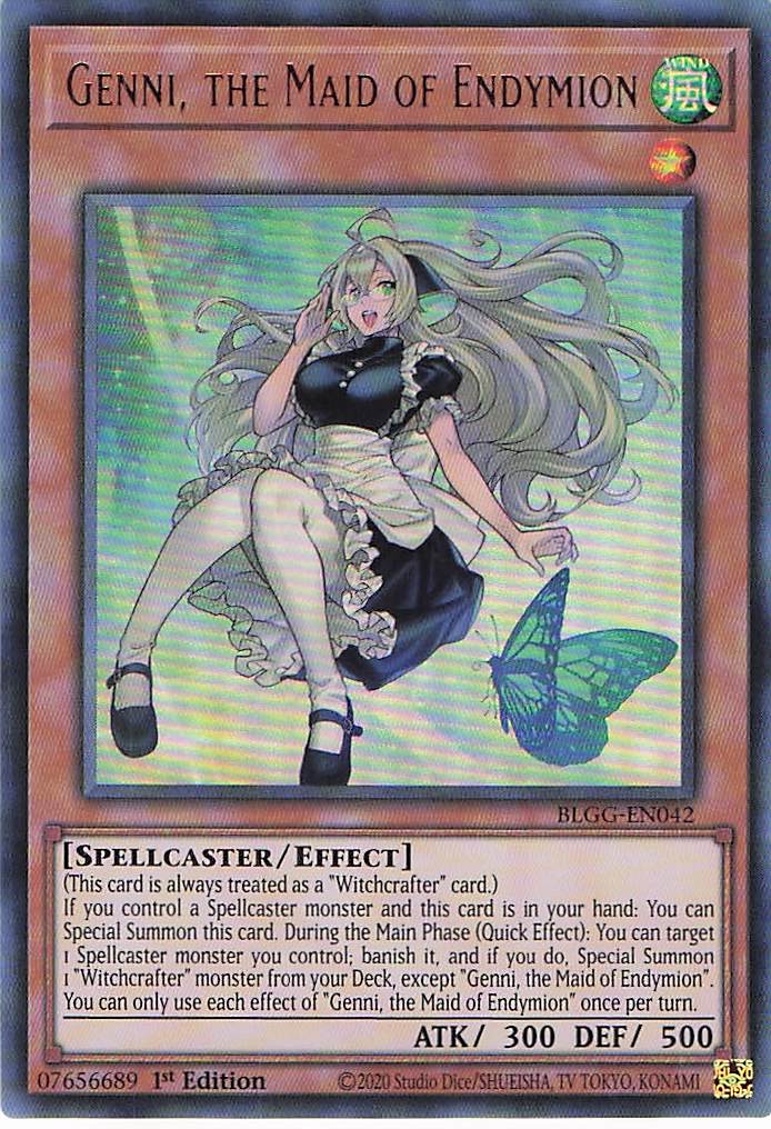 Genni, the Maid of Endymion BLGG-EN042 Yu-Gi-Oh 1st Edition NM