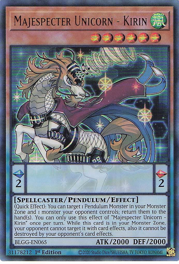 Majespecter Unicorn - Kirin BLGG-EN065 Yu-Gi-Oh 1st Edition NM