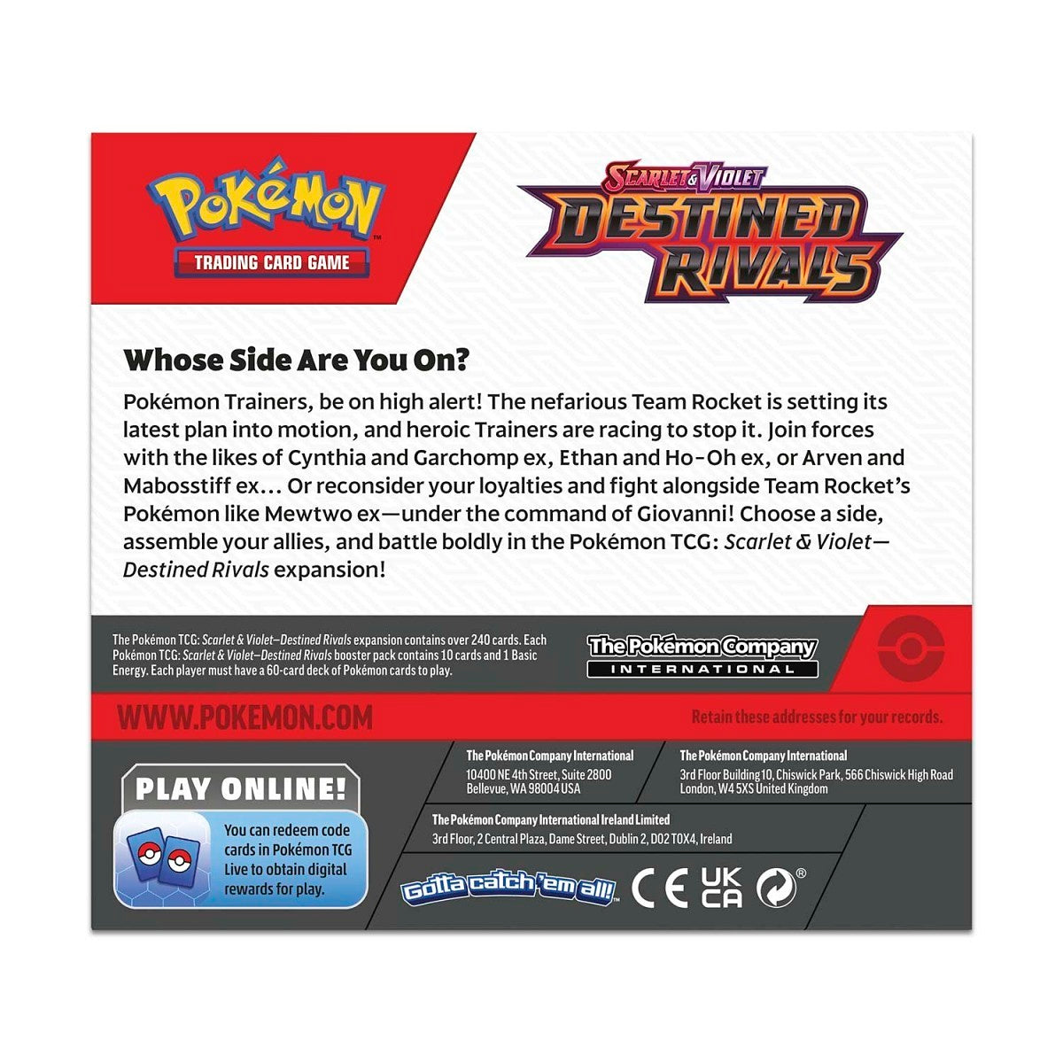 Pokemon TCG - Scarlet & Violet Destined Rivals Booster Box