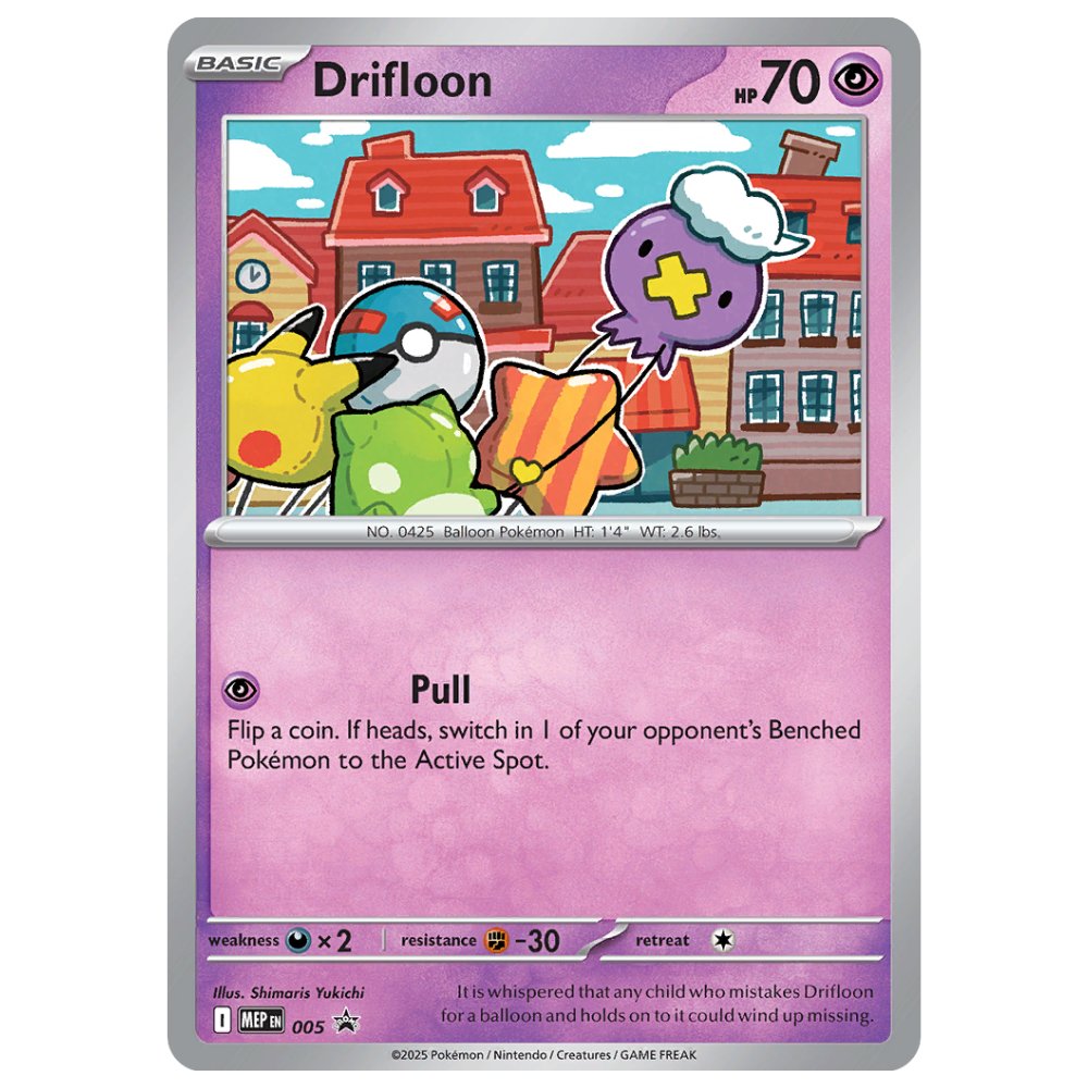 Pokemon TCG - Drifloon MEP005 - Black Star Promo NM/M